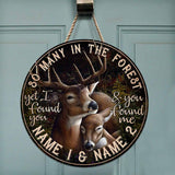 So Many In The Forest Personalized Round Wood Sign