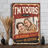 I'm Yours - Personalized Couple Canvas And Poster