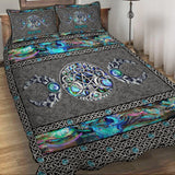 Mystery Spirit Triple Moon - Personalized Witch Quilt Set With 3D Pattern Print