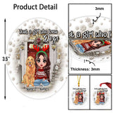 Life Is Better With Dogs - Personalized Christmas Dog Transparent Ornament