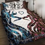 Hunting Couple - Personalized Quilt Set