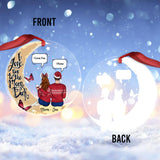 I Love You To The Moon - Personalized Couple Transparent Ornament