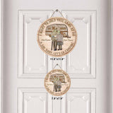 I Want To Hold Your Hand At 80 - Personalized Camping Round Wood Sign