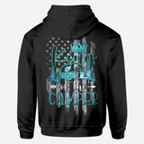 Camper King Camper Queen - Personalized Camping All Over T-shirt and Hoodie