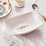 Name Engraved Tableware Plate Love Heart - gift for anyone, who lost a loved one - Personalized Plate