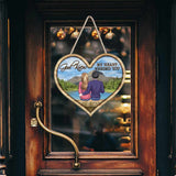 God Knew My Heart Needed You - Personalized Couple Wood Sign