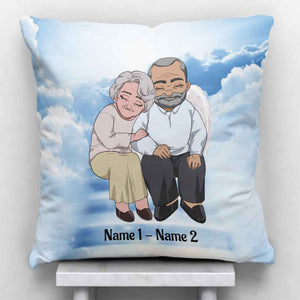 I'm A Proud Wife Memorial - Personalized Couple Throw Pillow