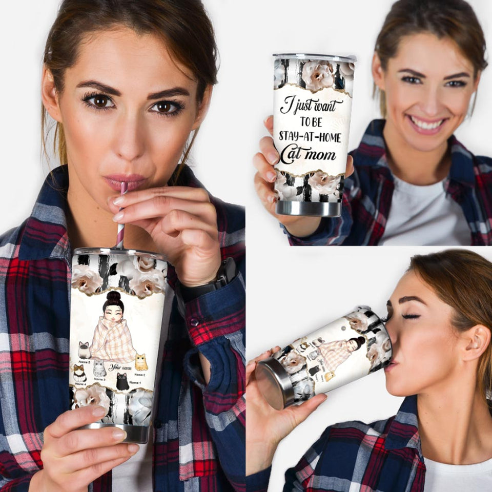 Cat Mom - Personalized Tumbler
