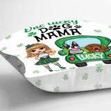 One Lucky Dog Mom Truck - Personalized Patrick's Day Throw Pillow