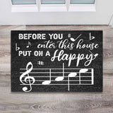 Before You Enter This House - Piano Doormat