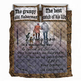Loving You Is Wonderful - Fishing Quilt Bed Set