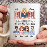 We Love You Everyday - Personalized Mother Mug
