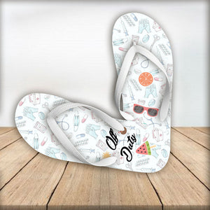 Nurse Off Duty - Personalized Flip Flops