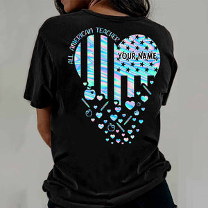 Proud Teacher - Personalized Independence Day T-shirt and Hoodie