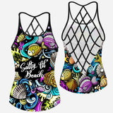 Salty Lil Beach - Sea Lover Cross Tank Top