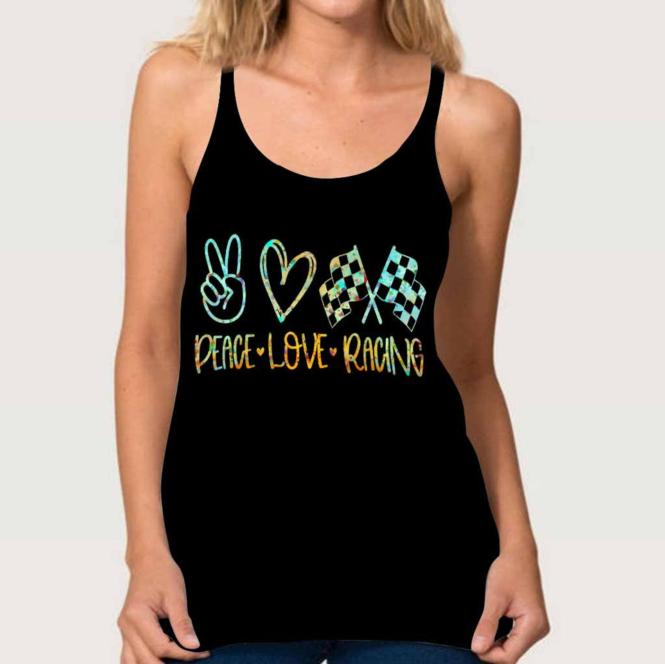 Racing Girl Cross Tank Top