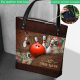 Love Bowling Personalized Tote Bag