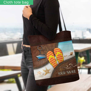 Flipflop Kind Of Girl - Sea Lover Personalized Tote Bag