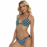 Dirt Track - Racing Women's Triangle Bikini Swimsuit