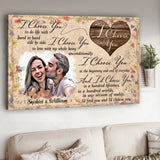 I Choose You - Personalized Couple Canvas And Poster