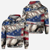 All-American Proud - Personalized Baseball All Over Shirt