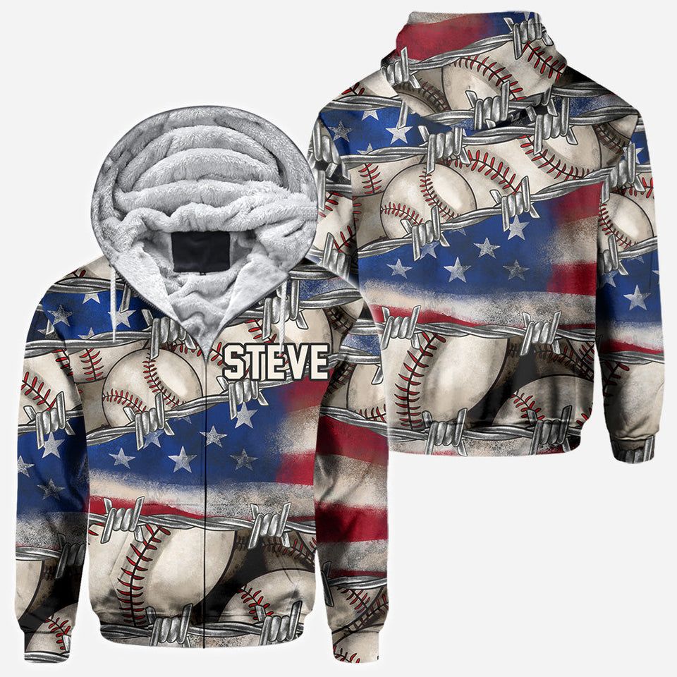 All-American Proud - Personalized Baseball All Over Shirt