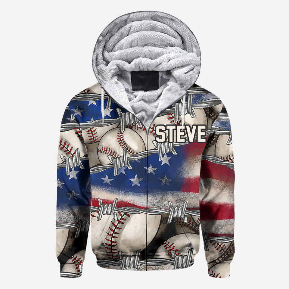 All-American Proud - Personalized Baseball All Over Shirt