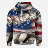 All-American Proud - Personalized Baseball All Over Shirt