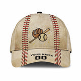 Baseball Personalized Leather Pattern Print Classic Cap