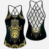 Hamsa Hand - Cross Tank Top