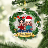 Besties Forever - Personalized Christmas Bestie Transparent Ornament