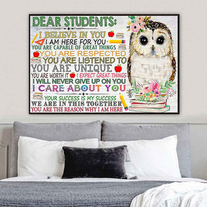 Dear Students - Teacher Poster 1121