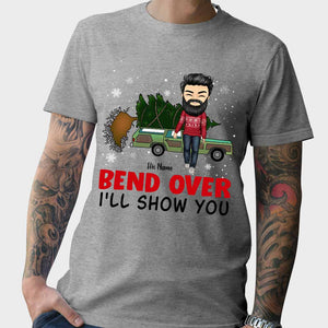 I'll Show You - Personalized Christmas Couple T-shirt and Hoodie