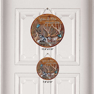 You And Me We Got This - Personalized Hunting Round Wood Sign