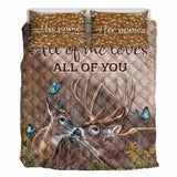 All Of Me Loves All Of You - Personalized Hunting Quilt Set