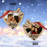 All Of Me Loves All Of You - Personalized Christmas Couple Ornament (Printed On Both Sides)