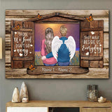 Memorial Gift Love In Heaven - Personalized Couple Poster