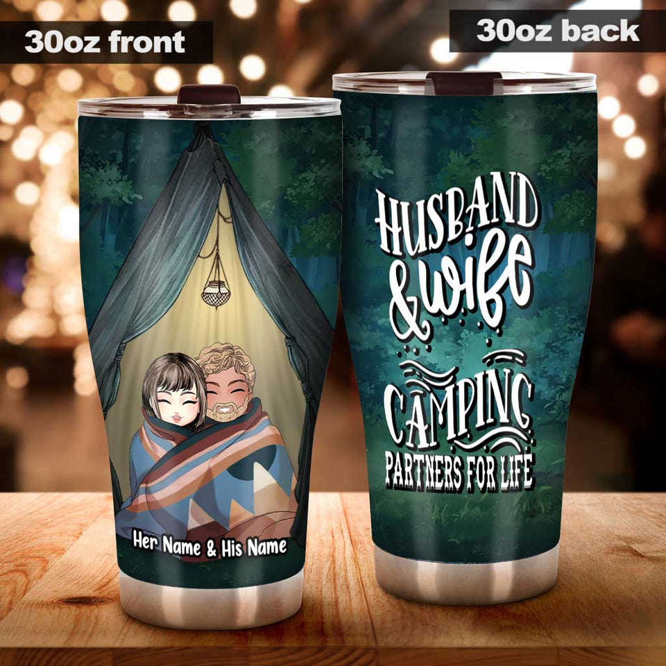 You And Me We Got This Camping Couple - Personalized Camping Tumbler
