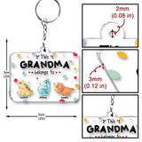 This Grandma Belongs To - Personalized Grandma Transparent Transparent Keychain