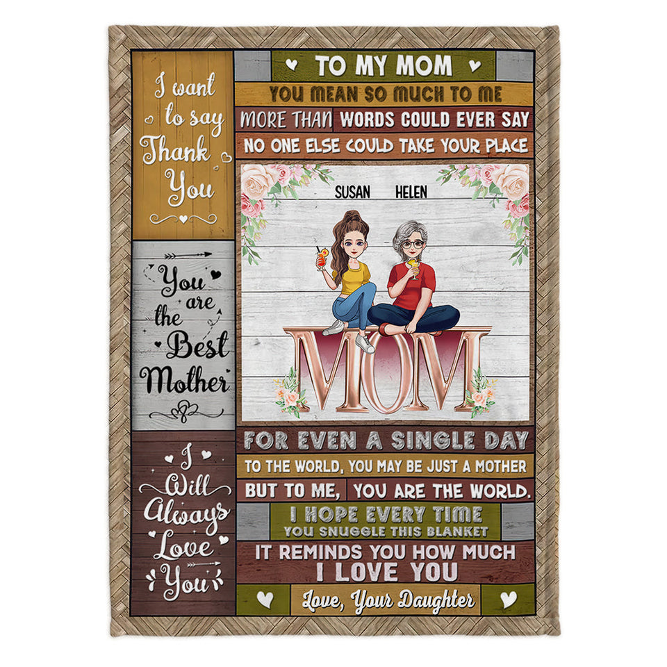 You Are The World - Personalized Mother Blanket