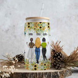 Besties Forever - Personalized Bestie Can Glass