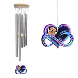 No Longer By Our Side - Personalized Dog Wind Chime
