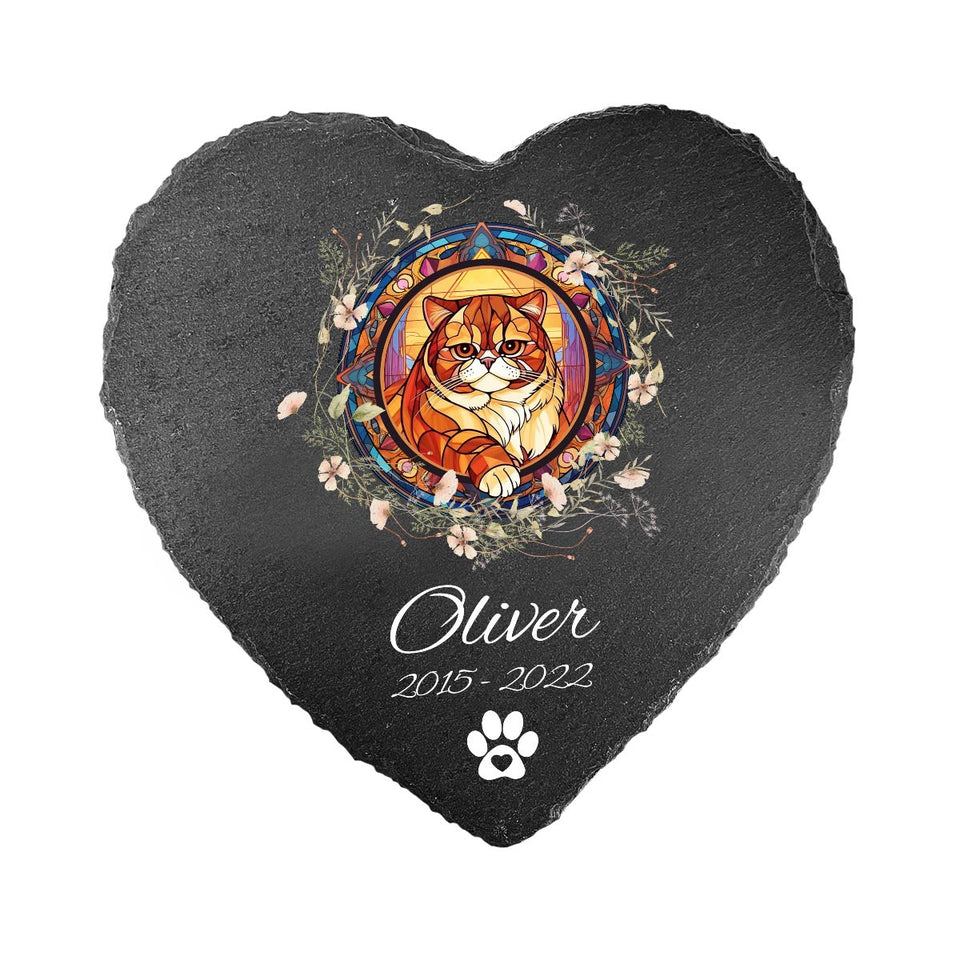 Love You - Personalized Dog Heart Shaped Stone