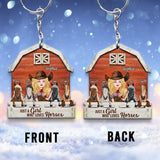 Just A Girl Who Loves Horses - Personalized Horse Keychain
