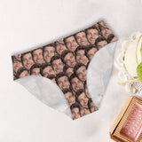 Customizable Printed Face Socks - Personalized Couple Women Briefs & Men Boxer Briefs