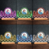 We Love You To Pieces - Personalized Mother's Day Mother Shaped Plaque Light Base