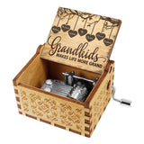 Grandkids Make Life - Personalized Mother's Day Grandma Hand Crank Music Box