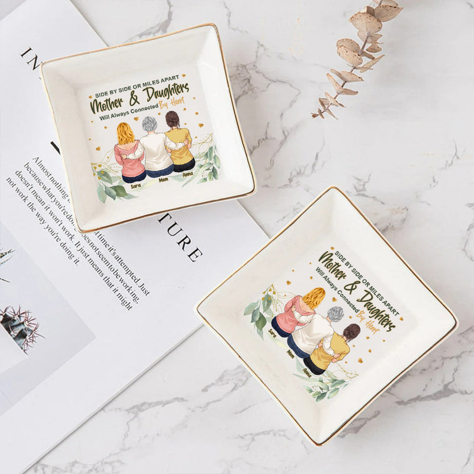 Side By Side - Personalized Mother's Day Mother Jewelry Dish