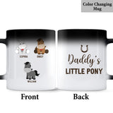 Daddy's Little Ponies - Horse gift for dad,grandpa, husband, him - Personalized Mug