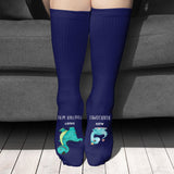 Together We're Roarsome - Gift for dad, grandma, grandpa, mom, uncle, aunt, brother, sister, son, daughter, granddaughter, grandson, new mom, new dad - Personalized Socks